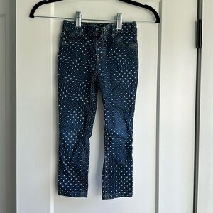 Wonderkids 4T polka-dot denim jeggings